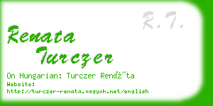 renata turczer business card